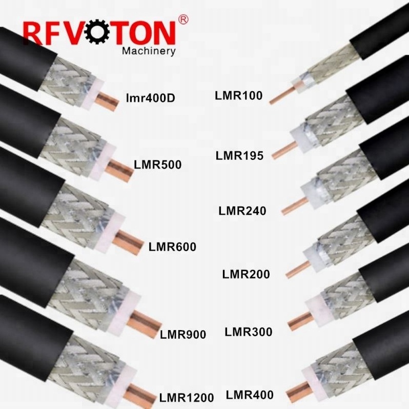 RF Coaxial Cables LMR195 LMR400 50ohm Andrew Heliax Feeder Cable or Polyethylene PVC 1/4