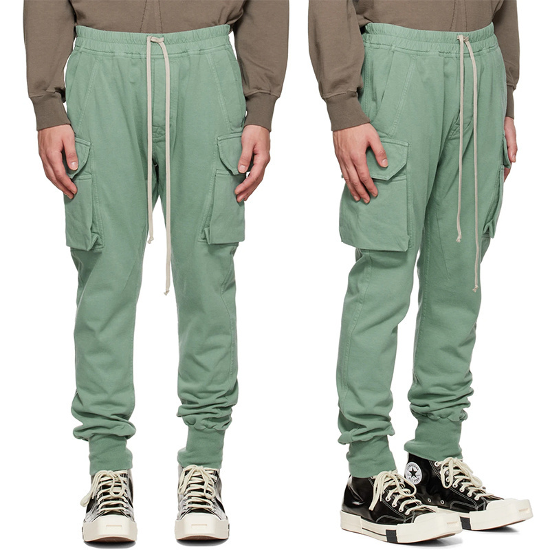 Wholesale Design Soft Cotton Jersey Cargo Pockets Jogger Pants Men Track Pants