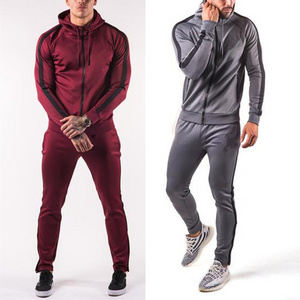 Custom logo blank tracksuits men sports suits wholesale latest design tracksuit for men