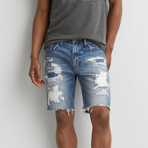 Hotsale high quality men denim shorts wholesale mens ripped skinny jeans pant