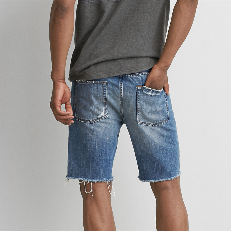 Hotsale high quality men denim shorts wholesale mens ripped skinny jeans pant