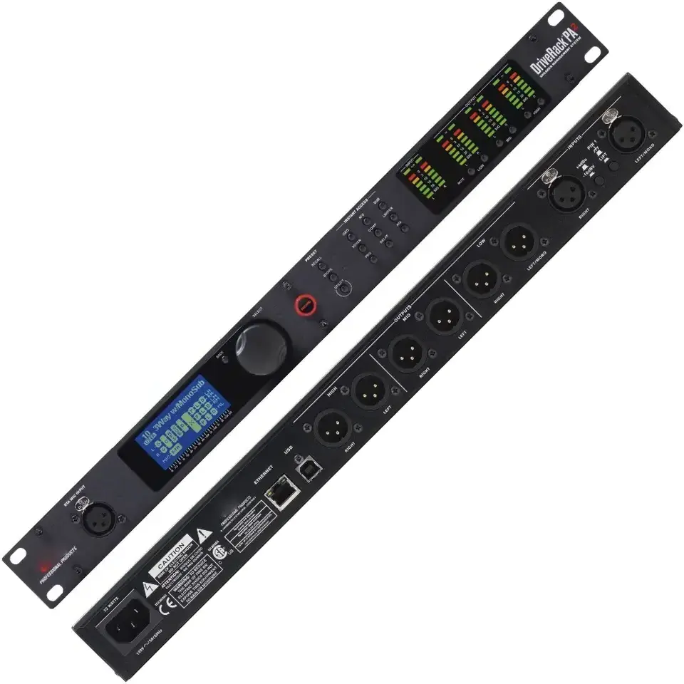 dbx professional stage usb Display Management Processor DriveRack PA2 mixer amplifier equipment