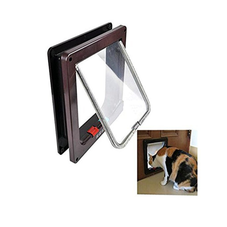 Plastic Acrylic Adjustable Smart Control Flap Interior Pet Cat And Dog Door