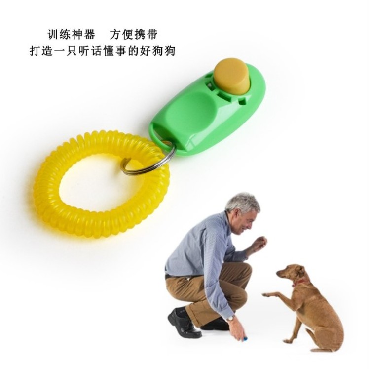 Multi-colors New Arrival Plastic Pet Clicker Dog Training Metal Clicker Sound Stop Barking Training Whistle Dog Toys