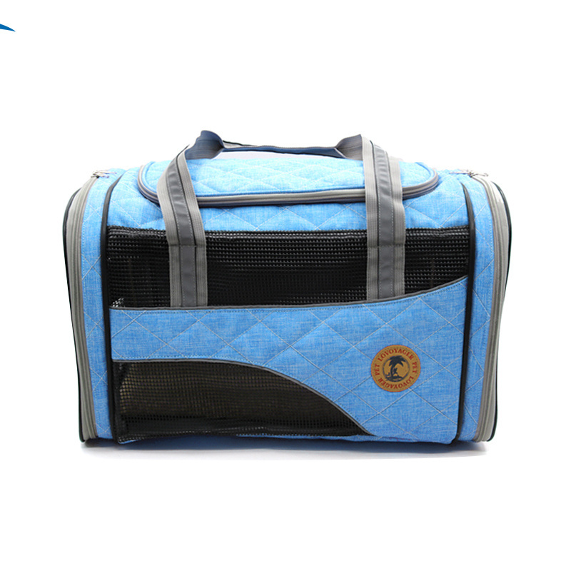 Free sample foldable pet carrier travel product pet dog sling bag cat handbag with pad