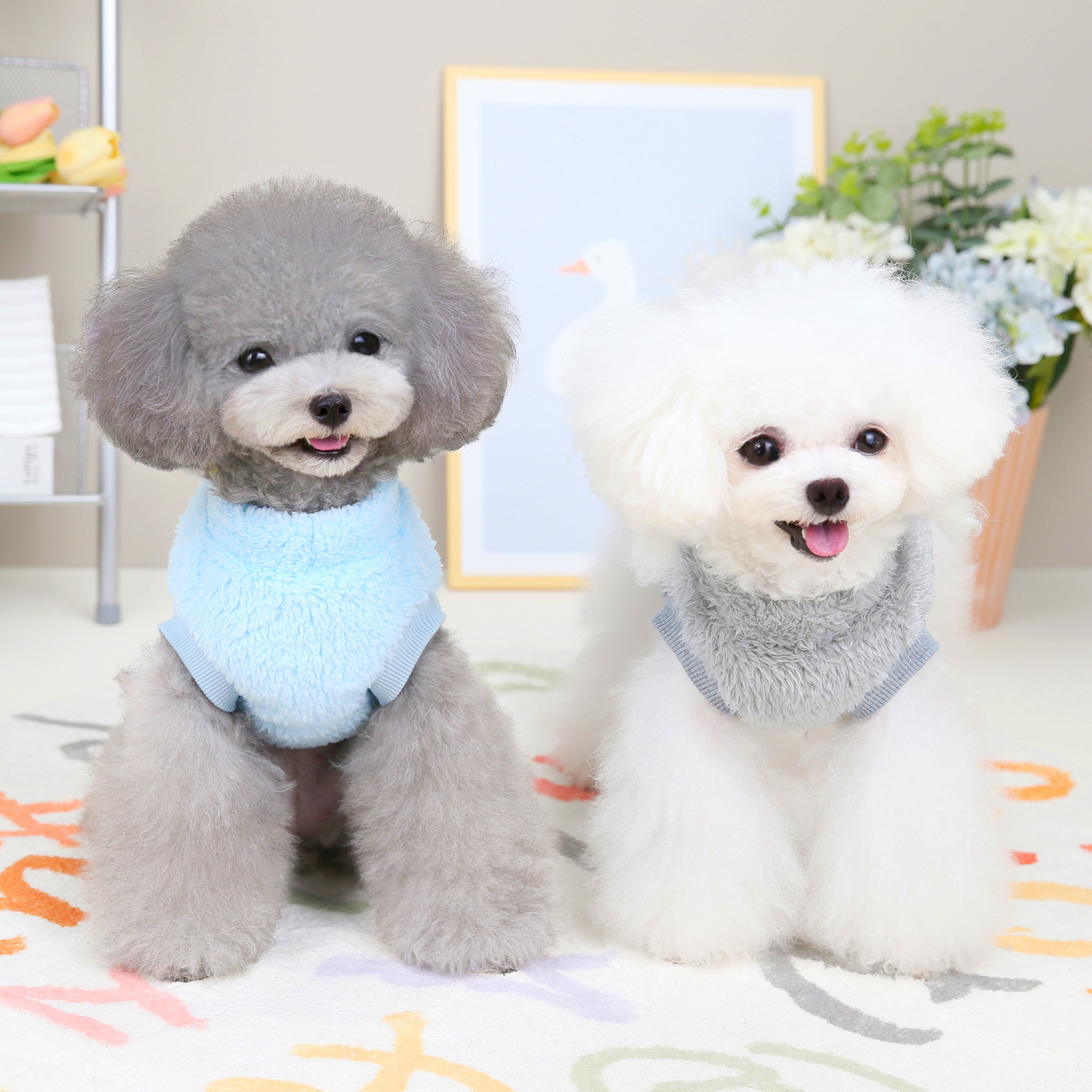 2022 new design teddy winter autumn pet dog clothes luxury warm dog sweater for small dog