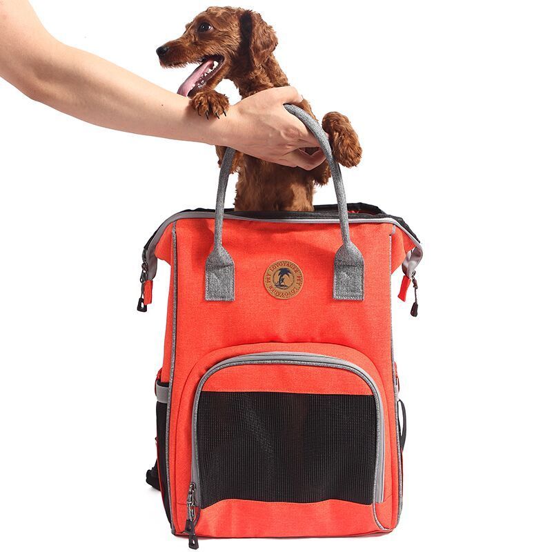 double shoulder nylon mesh pet travel bags airline approved pet carrier backpack for small dogs and cats