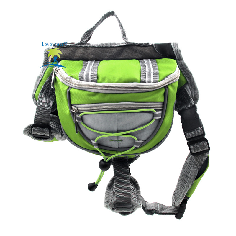 Free Shipping Outdoor Adjustable Pet Carriers Dog Backpack saddle Bag With Reflective Strip For Travel Hiking