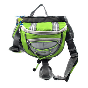 Free Shipping Outdoor Adjustable Pet Carriers Dog Backpack saddle Bag With Reflective Strip For Travel Hiking