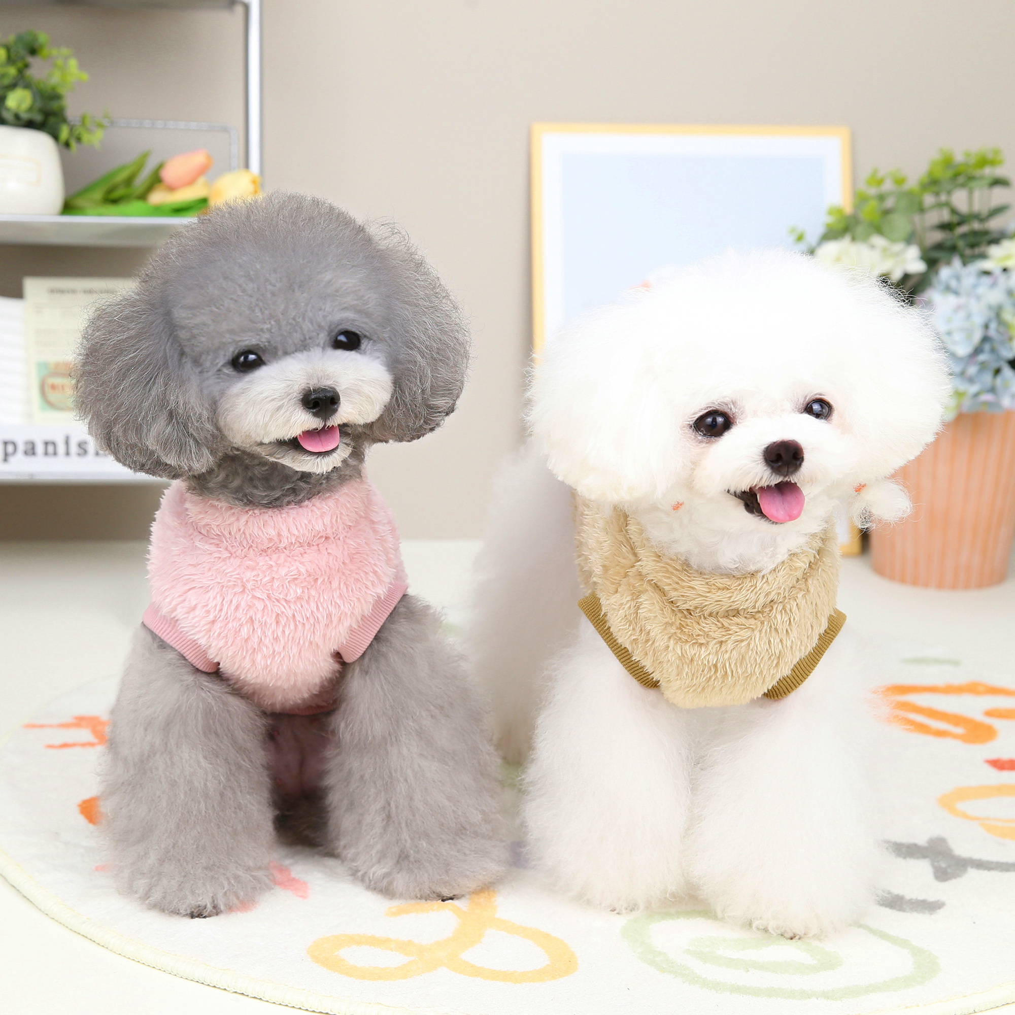 2022 new design teddy winter autumn pet dog clothes luxury warm dog sweater for small dog