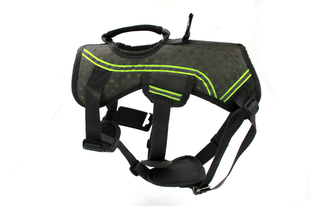 eva mesh soft fluorescent easy walk large pet supplies manufacturers wholesale pet harness nylon dog harness backpack