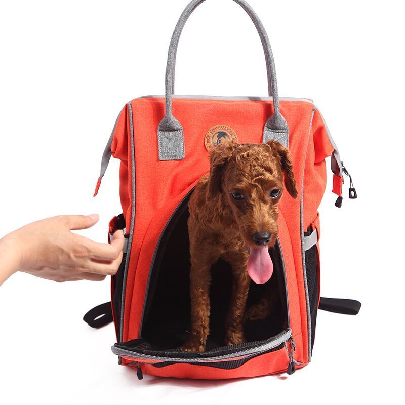 double shoulder nylon mesh pet travel bags airline approved pet carrier backpack for small dogs and cats