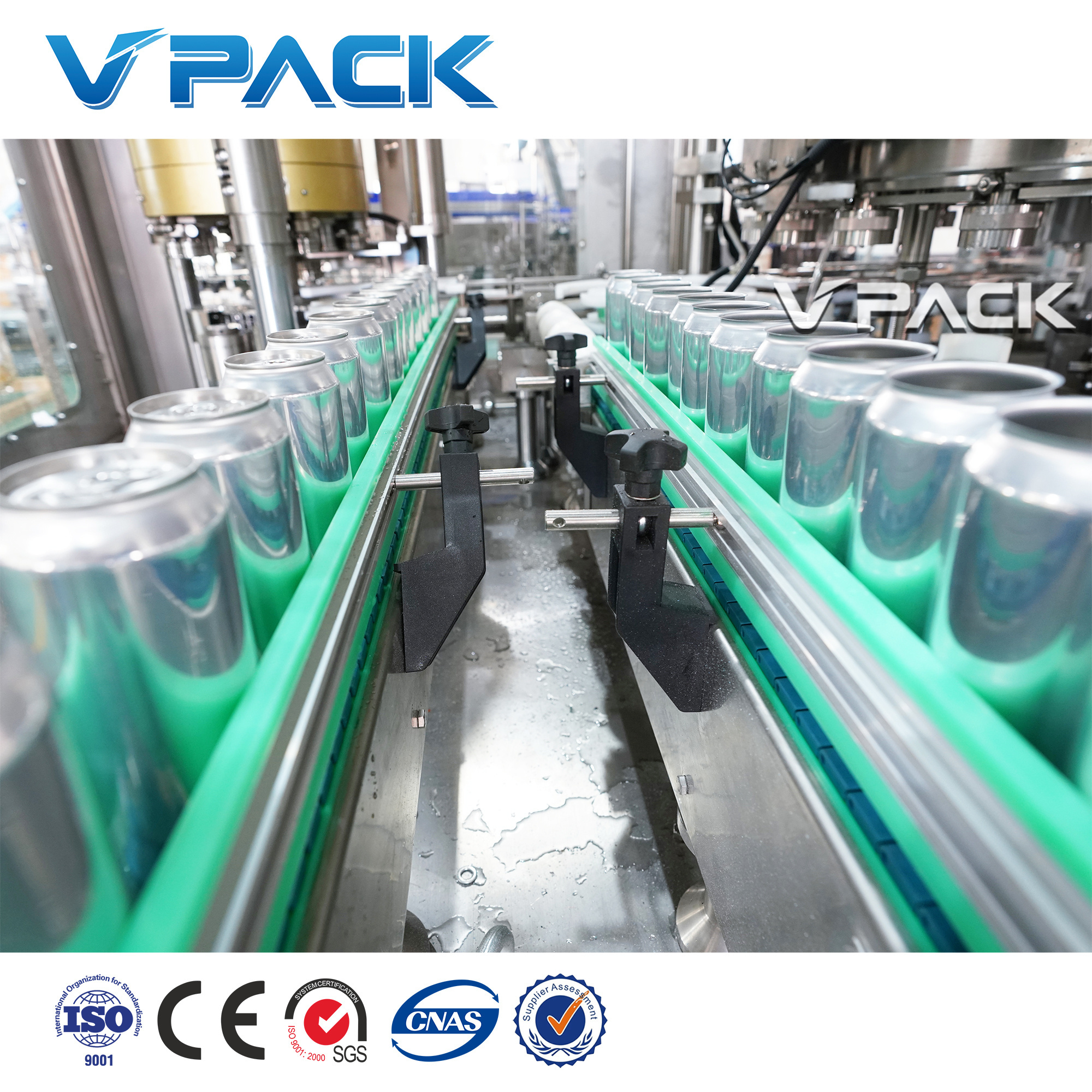 Automatic Food Soft Energy Drinks Fruit Juice Beer Carbonated Beverage Aluminum Can Filling Line