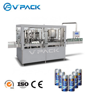 Aluminium Cans beverage Full Automatic Tin Can pulp juice soft drinks making canning sealing machine/Small Scale Beer canning