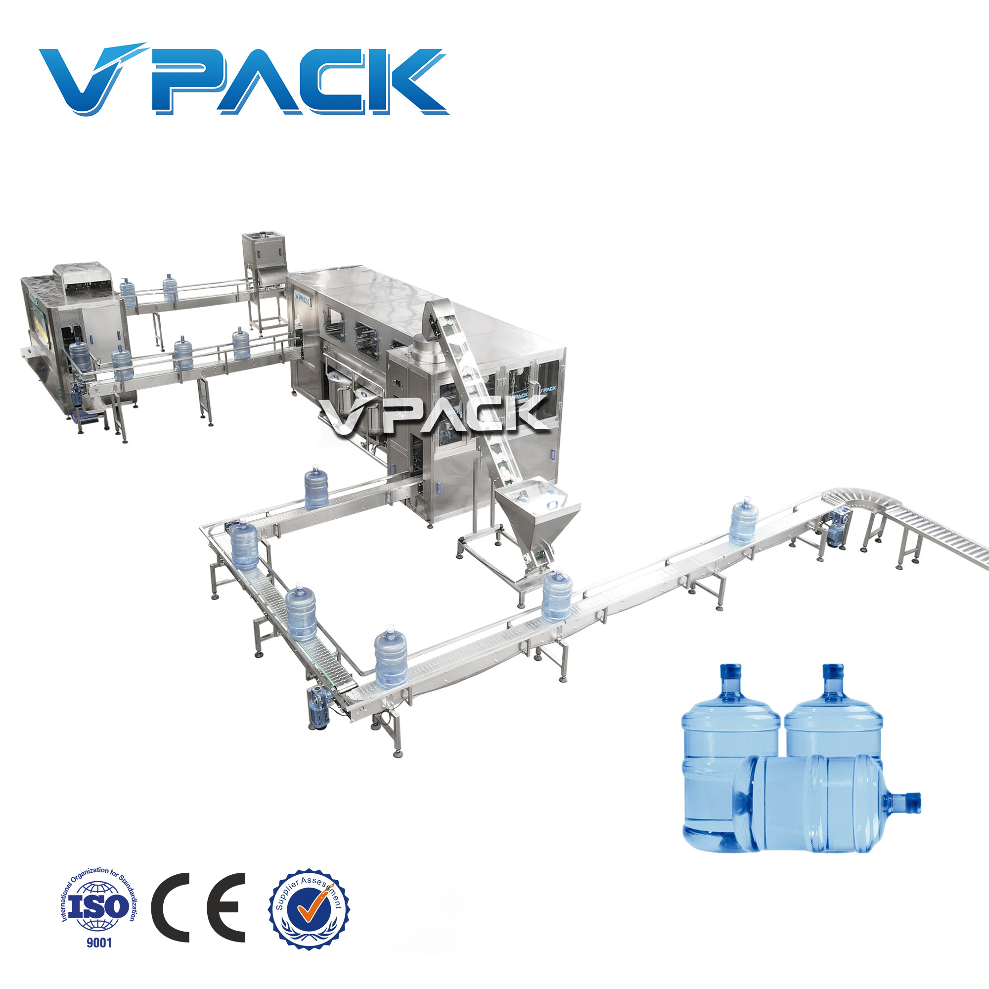 5Gallon 19 Litre 20 Liter 20L Bucket Bottle 5 Gallon Water Filling Line / 5gallon Pail Drum Jar 5 Gallon Water Filling Machine