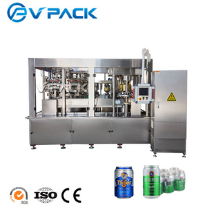 Csd commercial beer can filler / beer canner / canning equipment in China