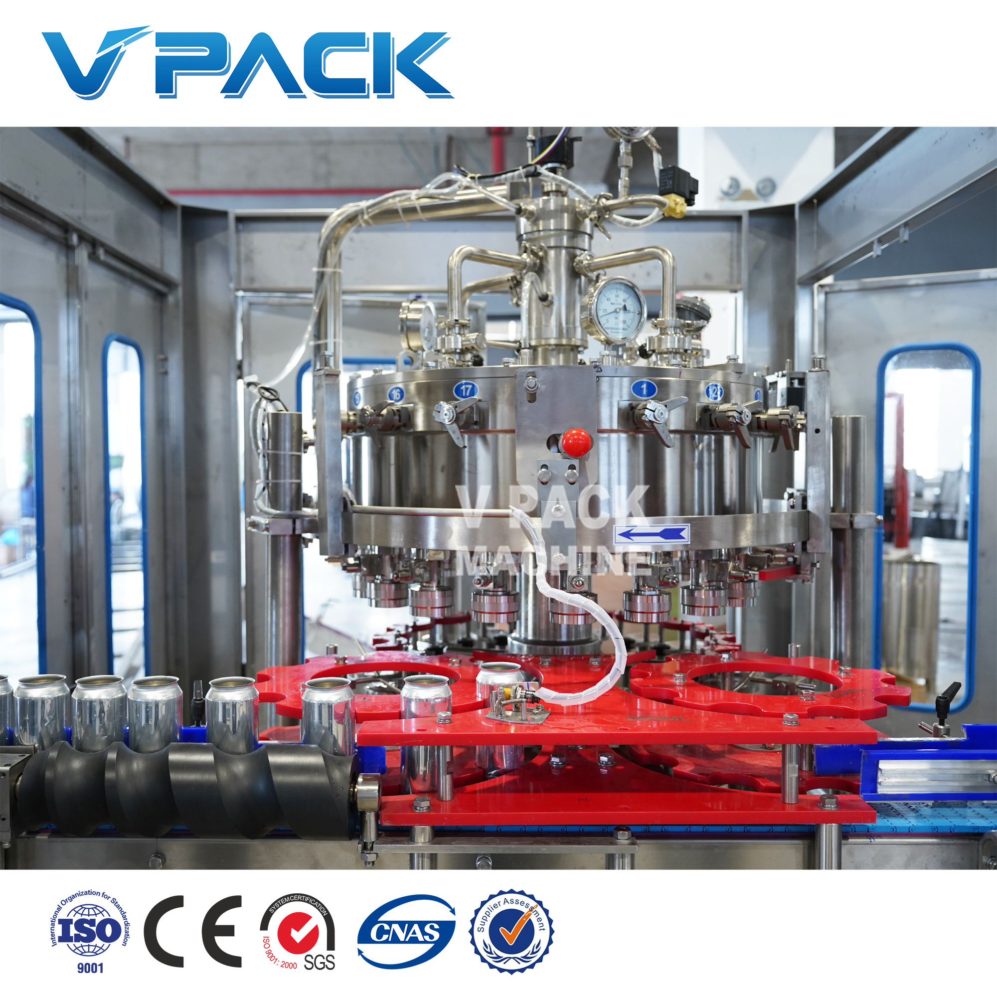 Can filling and sealing machine for Beer Beverage Carbonated drinks/ Soda water canning and packing machine/Separate type canner