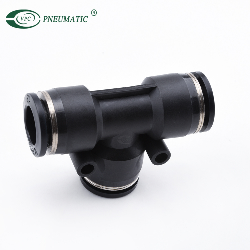 Pneumatic fitting T Type 3 Way Equal Plastic Quick Connector Tee One Touch PE 4/6/8mm Mini Hose Fittings