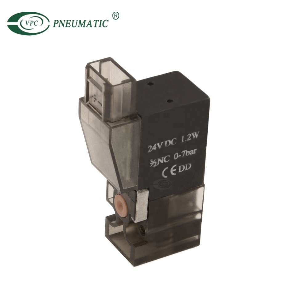 VSV15 Series 15mm Normal Close 3/2 Way Plastic Micro Solenoid Valve for Socks Knitting Machine