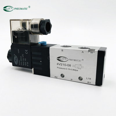 VPC Pneumatic Valve 4V210-08 G1/4 port 24v DC Single Control 5/2 Way Air Compressor Solenoid Valves