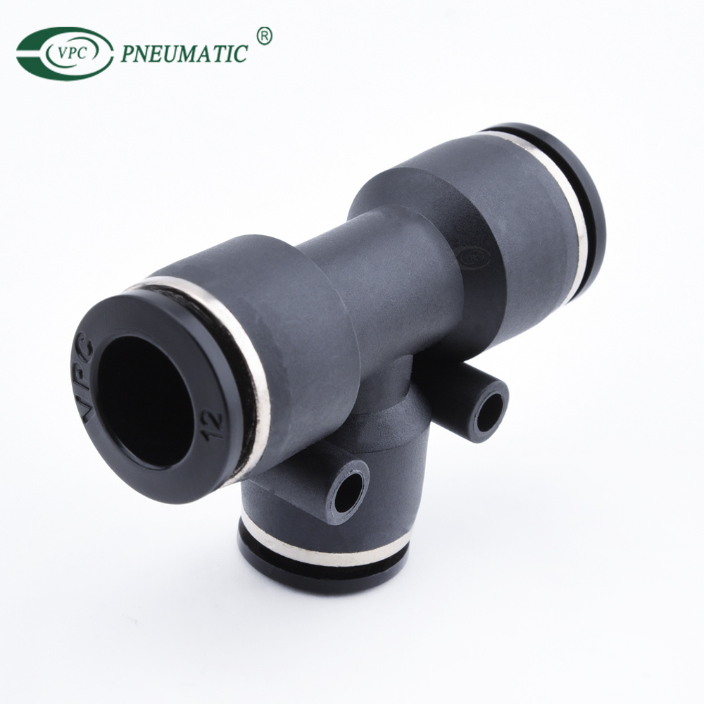 Pneumatic fitting T Type 3 Way Equal Plastic Quick Connector Tee One Touch PE 4/6/8mm Mini Hose Fittings