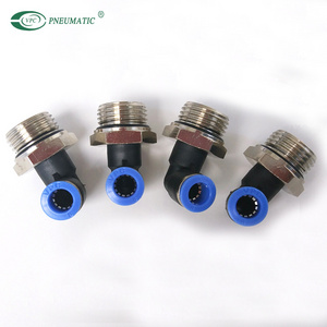 6mm Tube x 1/2 Swivel Elbow Push Fit Pneumatic Fitting