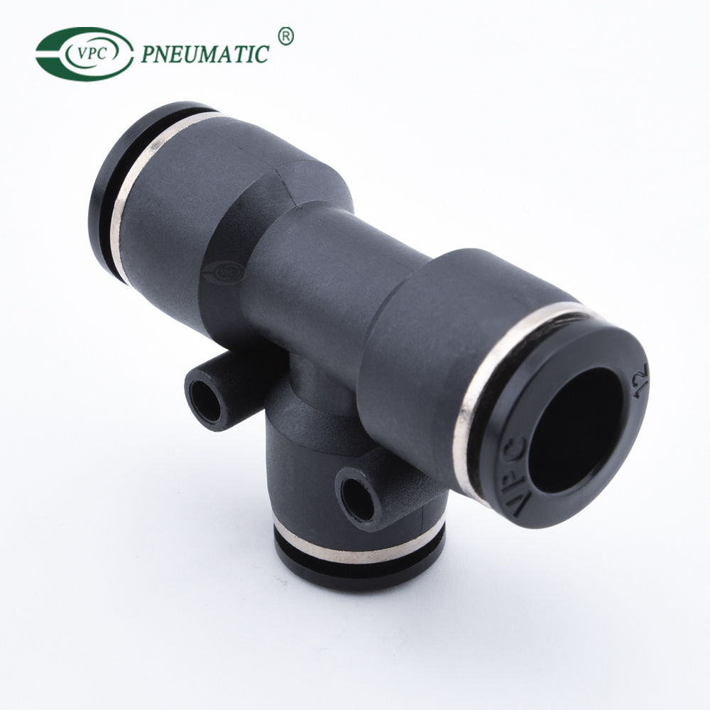 Pneumatic fitting T Type 3 Way Equal Plastic Quick Connector Tee One Touch PE 4/6/8mm Mini Hose Fittings