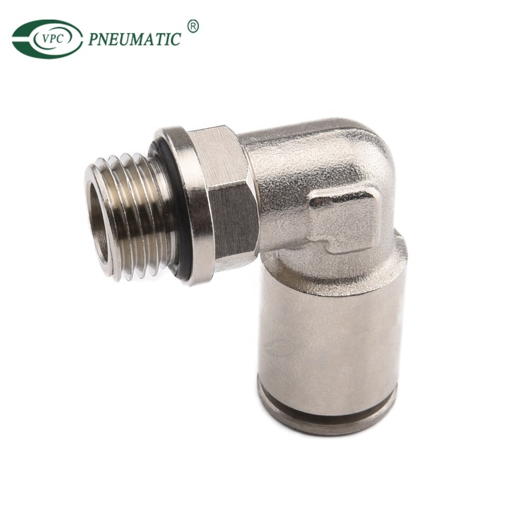 PC Male Straight Stainless Steel Pneumatic pipe  push in one touch Fitting