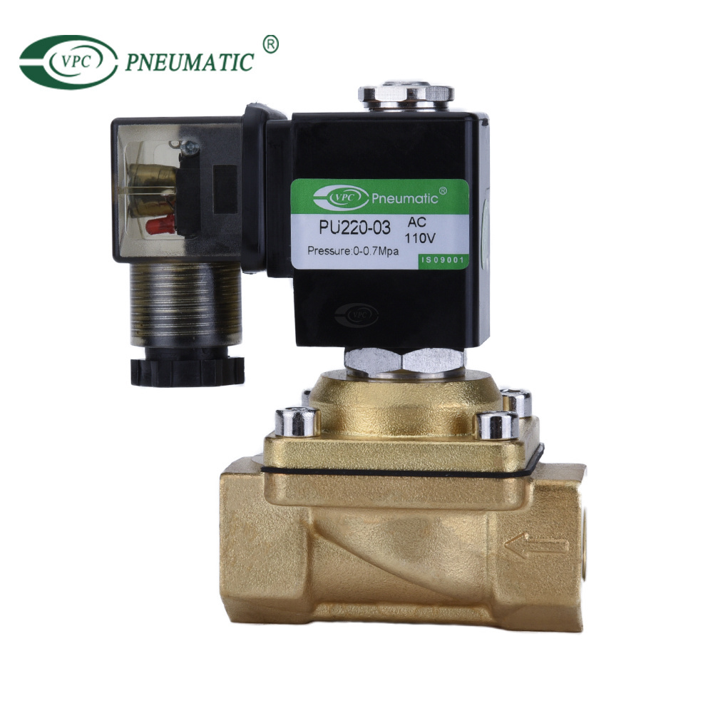 PU220 AC220V 2 Way Water Timer Solenoid Valve