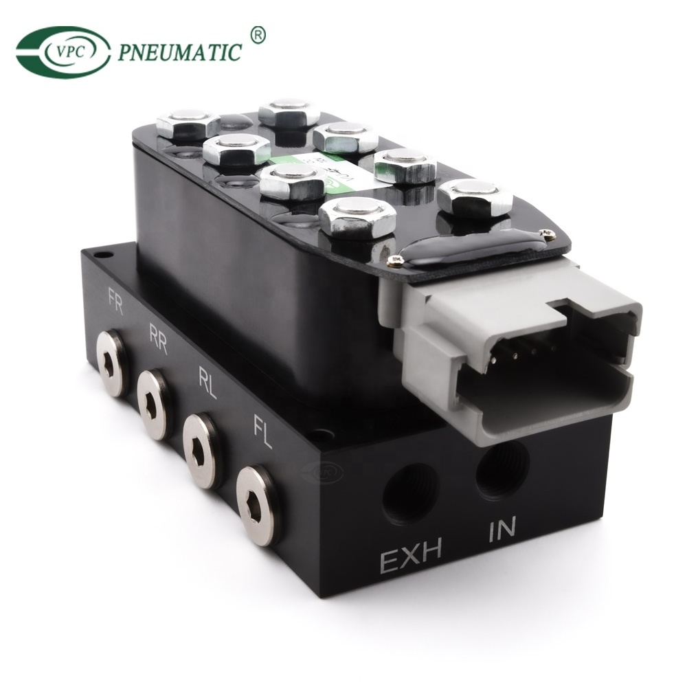 VU4 Accuair Solenoid Valve Manifold Unit With Wiring Harness Air Suspension Control Valves