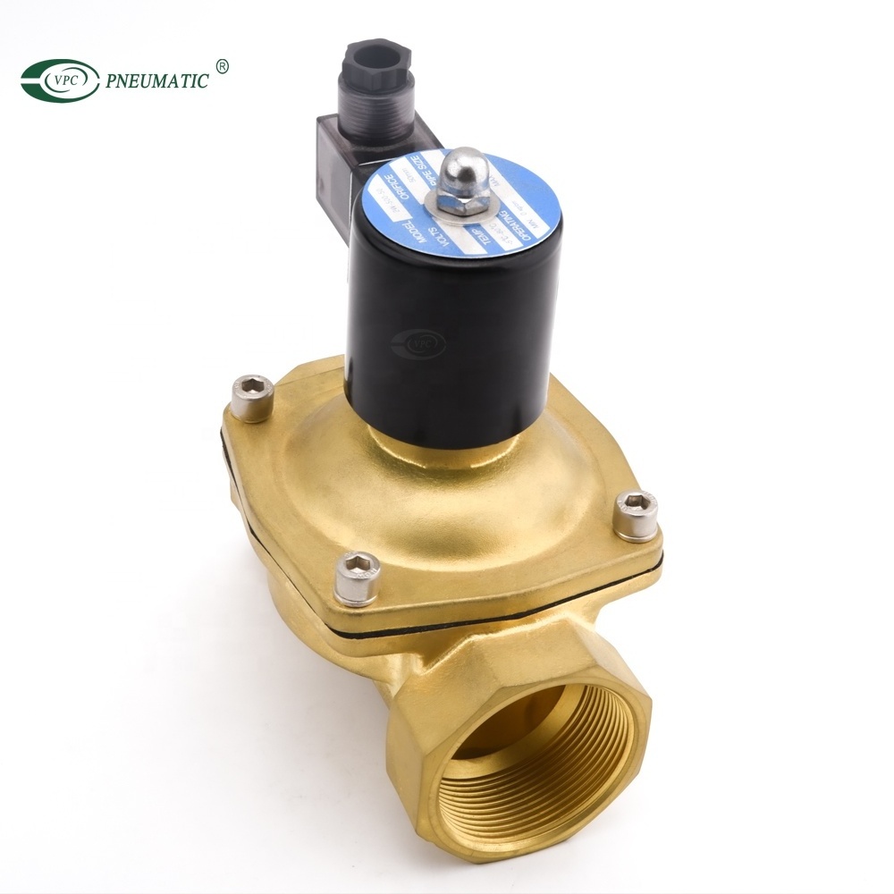 2W series 2w160-15 1/2inch direct acting brass water solenoid valve