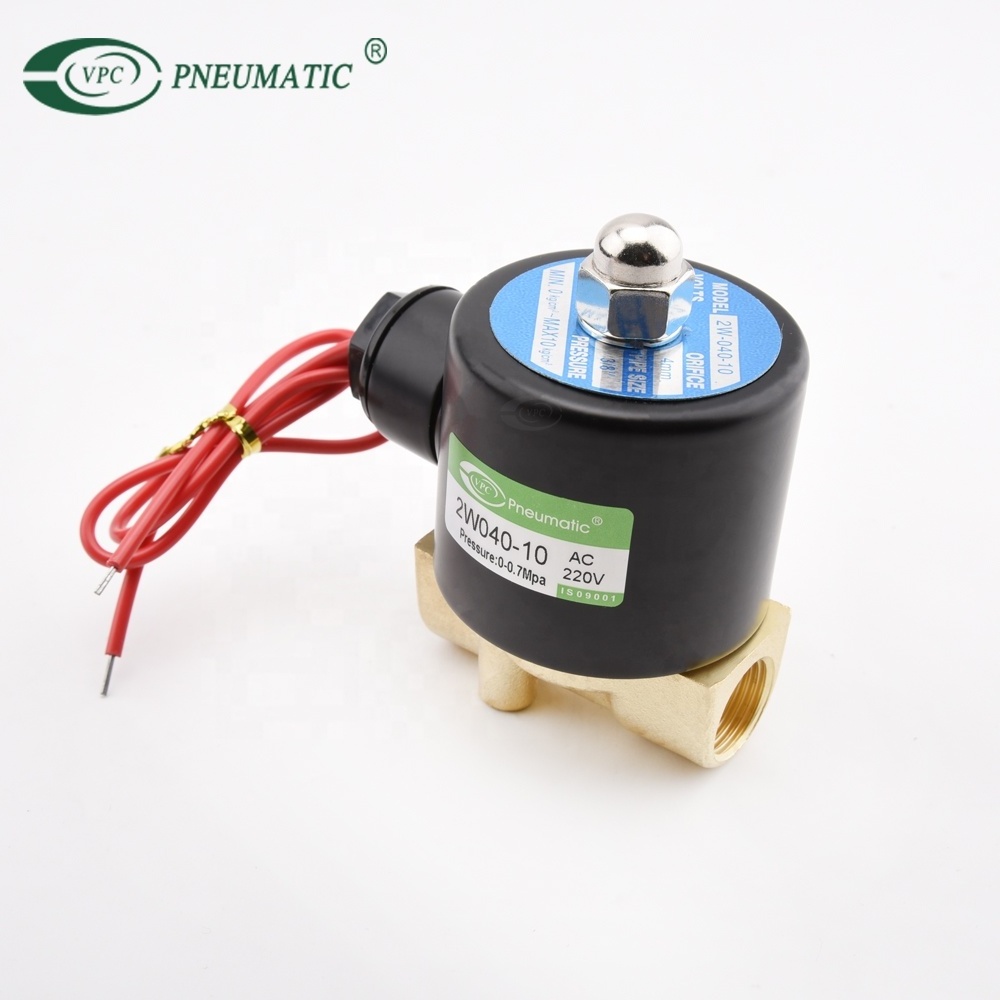 Hot Sale  2W series Pneumatic Air Water Oil Brass Solenoid Valve