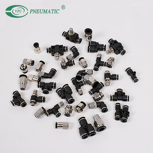 Nickle Plated Brass Black Color Plastic Pneumatic Fitting brass hose fitting