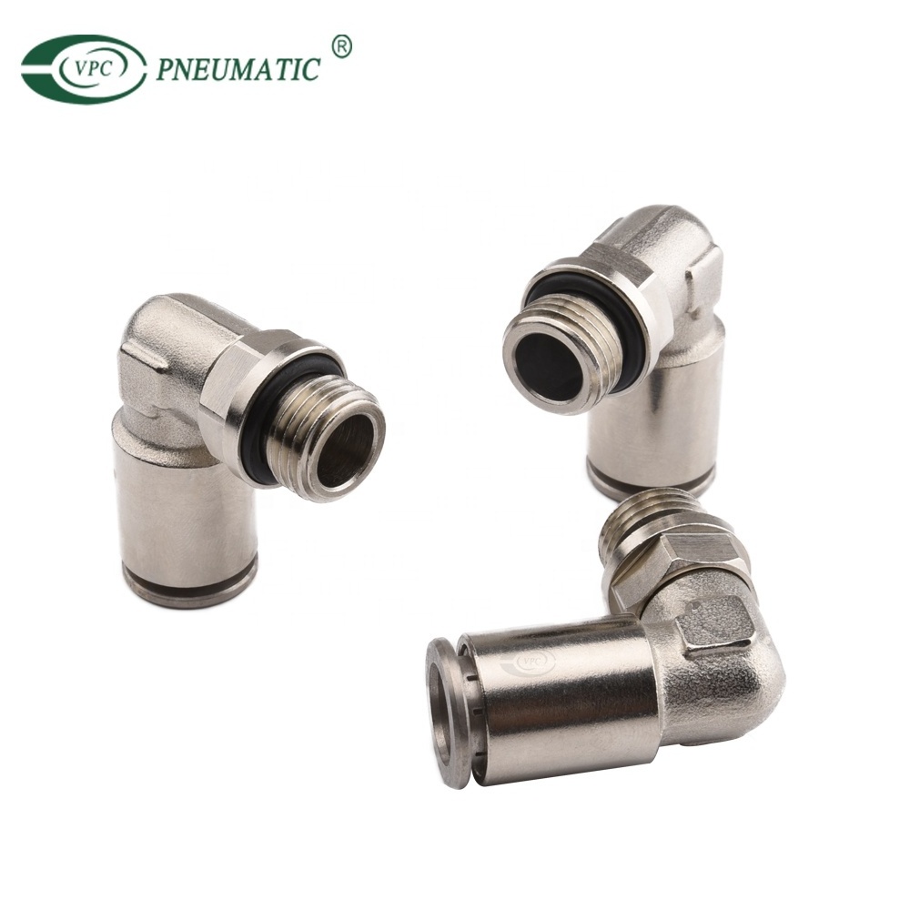 PC Male Straight Stainless Steel Pneumatic pipe  push in one touch Fitting