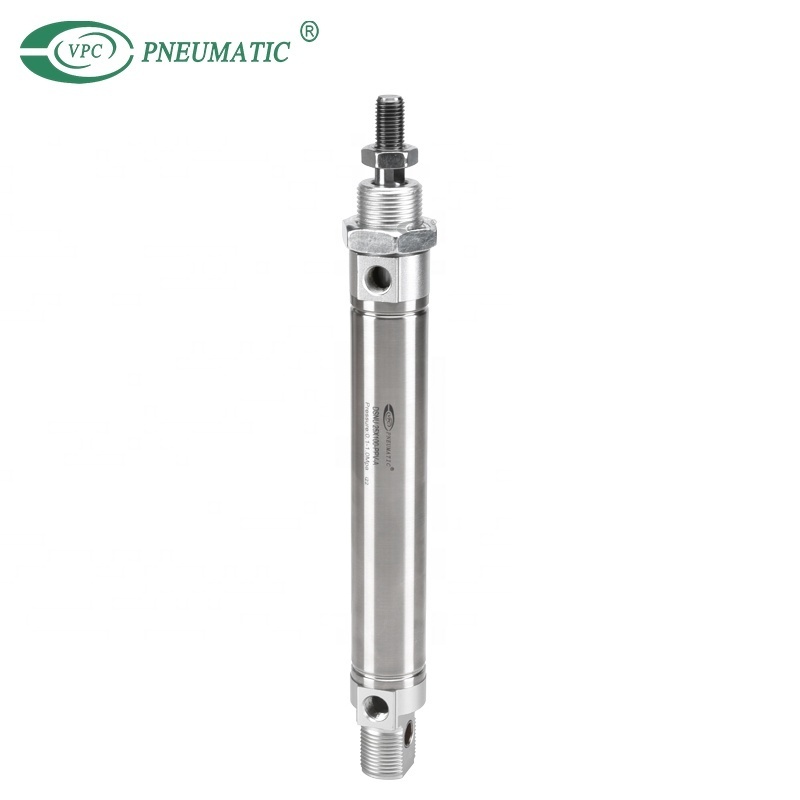 DSNU-25-100-PPV Round Cylinders ISO 6432 Stainless Steel Double Acting Mini Pneumatic Cylinder Manufacturer