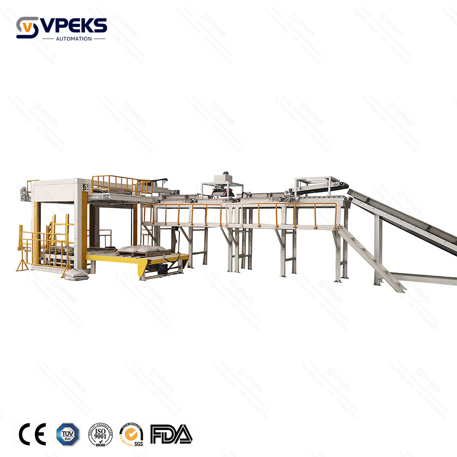 High Level Palletizer VPEKS Automation Faster Case Palletizing Bag Stacking Machine