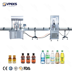 Automatic 30ml 60ml 100ml Gorilla Bottle Filling and Capping Line PV and VG Liquid Filler Machine