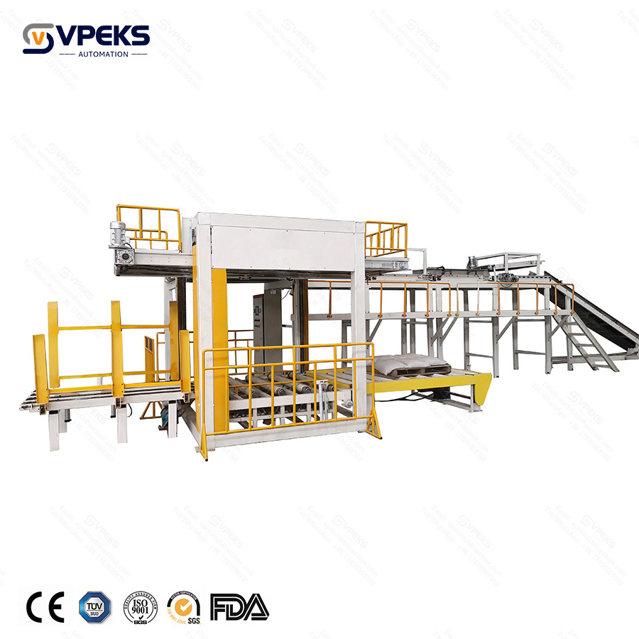 High Level Palletizer VPEKS Automation Faster Case Palletizing Bag Stacking Machine