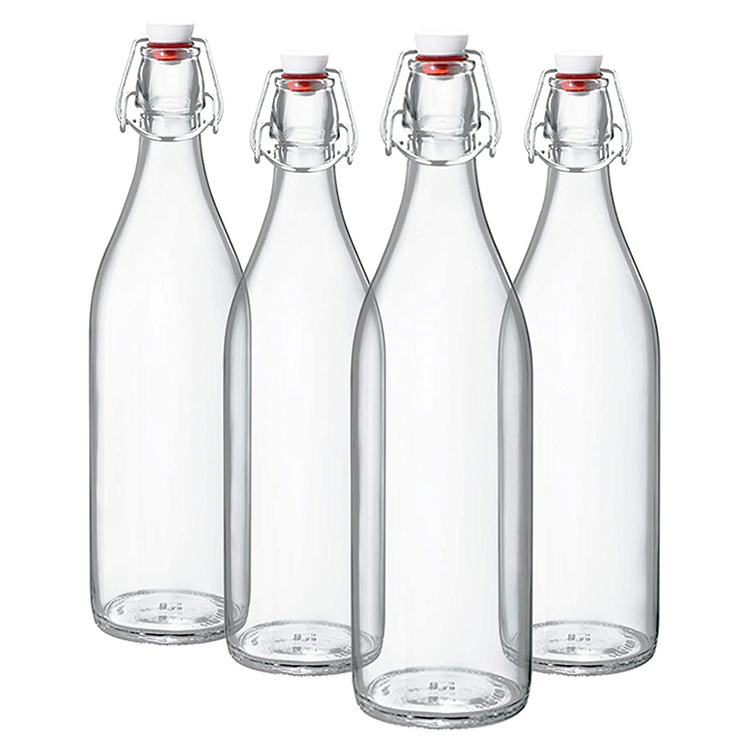 Factory Direct Custom Swing Top Glass Bottle with Swing Top