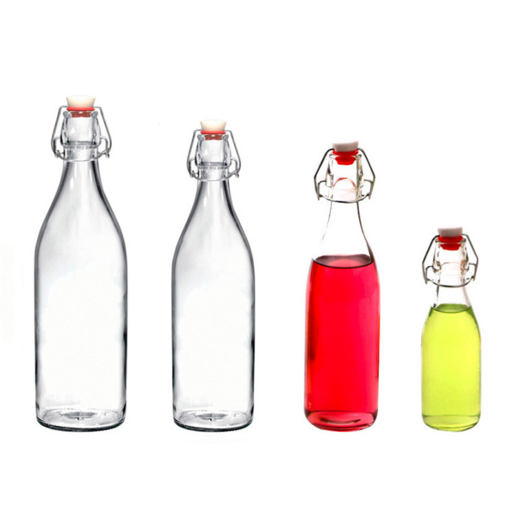 Factory Direct Custom Swing Top Glass Bottle with Swing Top