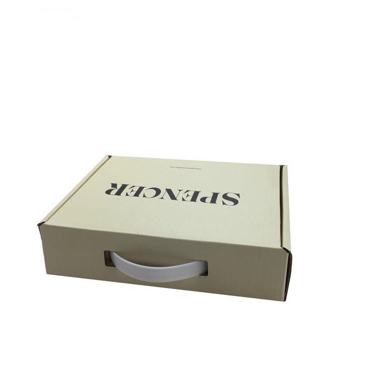 Custom Printing With Plastic Handle Cardboard Gift Paper Suitcase Box