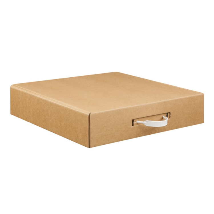 Custom Printing With Plastic Handle Cardboard Gift Paper Suitcase Box