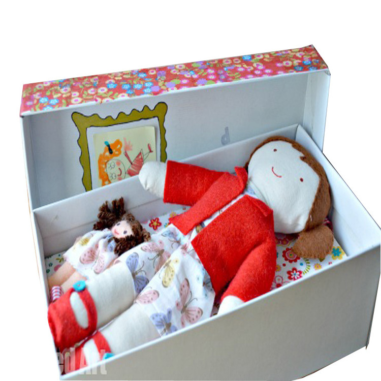 Printable Dolls Paper Gift Box  luxury Packaging Box for gift pack