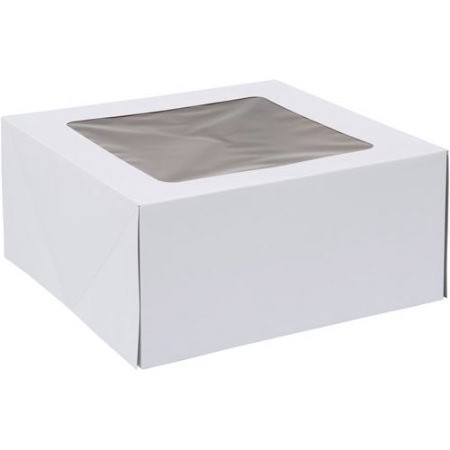 Pastry Box Packaging, Cupcake Bakery Pastry Box with Window Cake Packaging Food & Beverage Packaging Kraft Paper UV Coatin