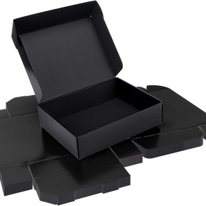 Black Shipping Corrugated Cardboard Mailer Boxes for Packaging, Gift Boxes with Lids for Small Business