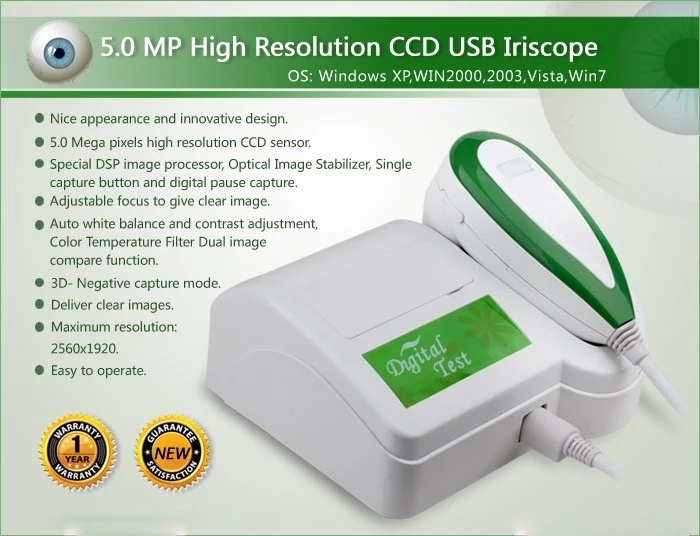 5.0 MP high resolution CCD USB 3D hair Skin Analyzer  Scanner Diagnosis Magnifier Machine Detector/ Facial Skin Analyzer