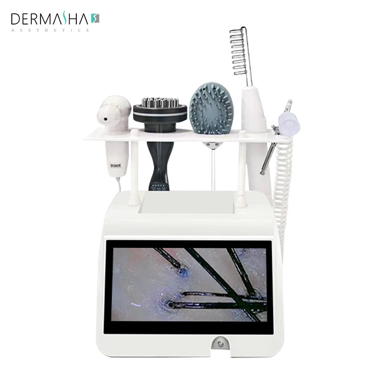 Dermasha Trending products 2024 Beauty Equipment Hair Growth Machine Scalp Massage Devices Hair Follicle Detector Analyzer