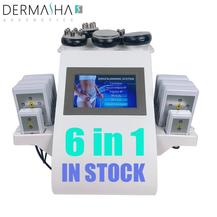 6 In 1 40k Lipo laser Slimming Kim 8 Beauty Machine cellulite massager rf slimming machine