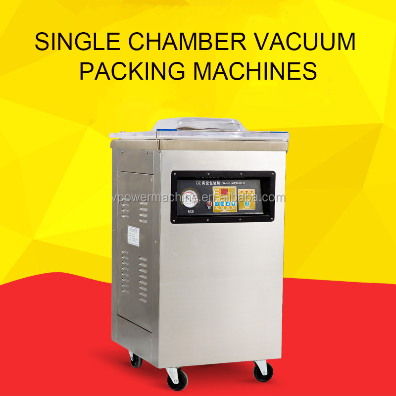 DZ400 Food Cheese Tea Vacuum Sealer Packing Machine Vacuum Single Chamber Aluminum Bags Vacuum Packaging Sealing Machine