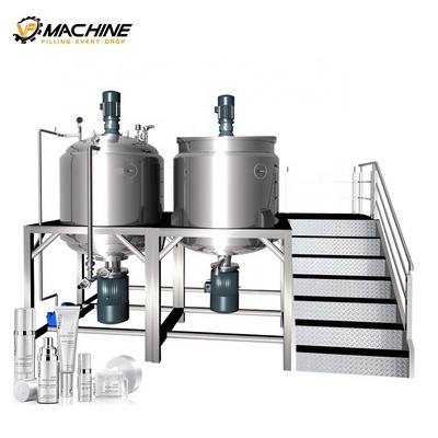 VP vacuum chemical heating mixing tank emulsion mixing tank for cosmetics liquid soap mixer